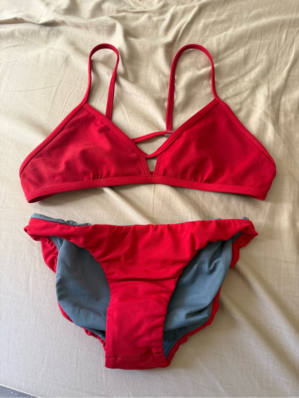 JOLYN Red Bikini Set